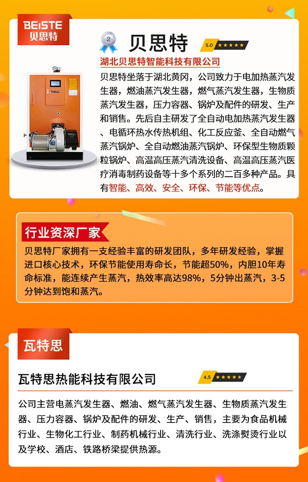 蒸汽發生器十大品牌排名!十大名牌廠家!